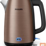 Teapot Philips  Kettle HD9355/92 Viva Collection Electric,  1740-2060 W, 1.7 L, Stainless steel, 360° rotational base, Copper 