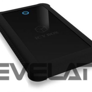 Hard drive case Raidsonic  ICY BOX IB-233U3-B External enclosure for 2.5" SATA HDD/SSD with USB 3.0 interface and silicone protection sleeve 2.5", USB 3.0 