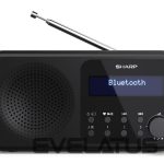 Interactive solution Sharp  DR-P420(BK) Tokyo Portable Digital Radio, FM/DAB/DAB+, Bluetooth 5.0, USB or Battery Powered, Midnight Black 