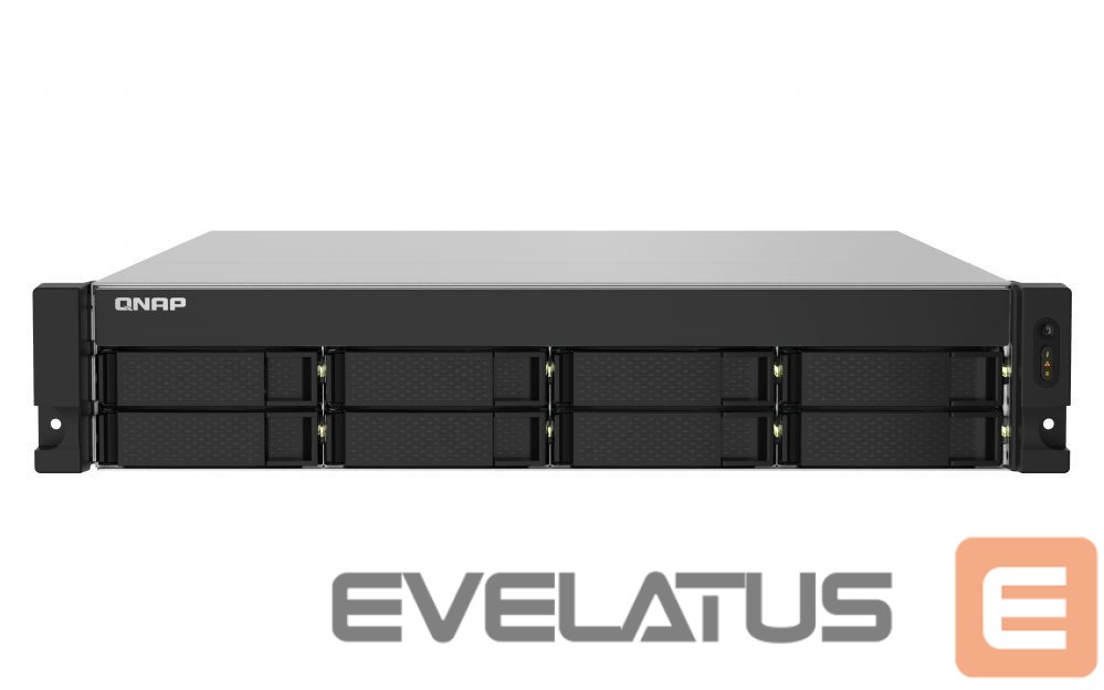 Flash drive QNAP 8-Bay NAS TS-832PXU-RP-4G Up to 8 HDD Hot-swap, AL324 ARM Cortex-A57 Quad-Core, Processor frequency 1.7 GHz, 4 GB, DDR4, 2x2.5GbE, 2x10GbE 4xUSB 3.2 Gen 1, 1xPCIe