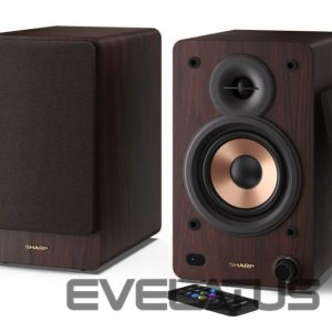 Speakers Sharp  CP-SS30 Bookshelf Speakers, Brown 