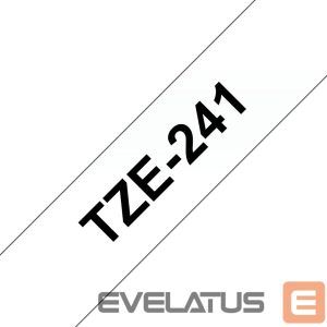 Printer accessories Brother  TZ-241 Laminated Tape Black on White, TZe, 8 m, 1.8 cm 