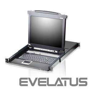 Server - Other Accessories Aten  CL5708M 8-Port PS/2-USB VGA 17" LCD KVM Switch with Daisy-Chain Port and USB Peripheral Support 
