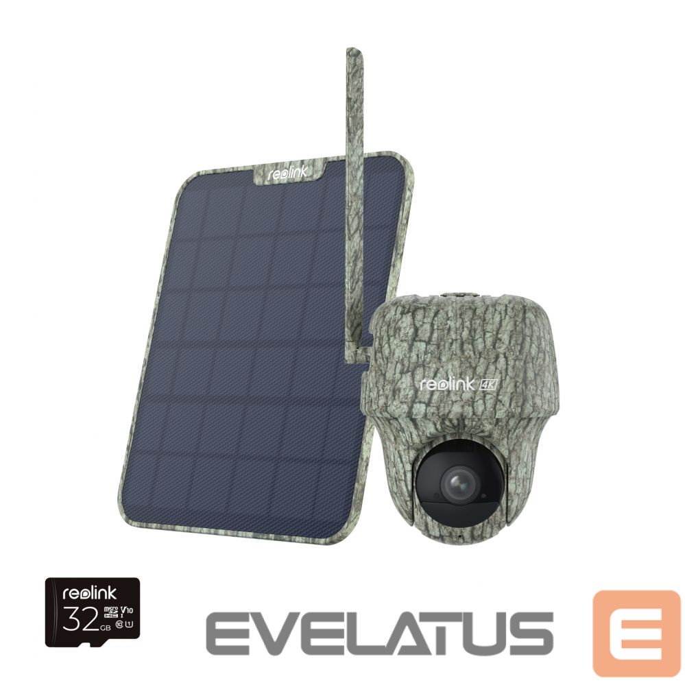 Webcam Reolink Hunting Camera with Solar Panel Go Series G450 PTZ 8 MP Fixed Micro SD, Max. 128 GB