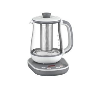 Teapot TEFAL  BJ551B10 Tastea Kettle, Glass, Grey/White 
