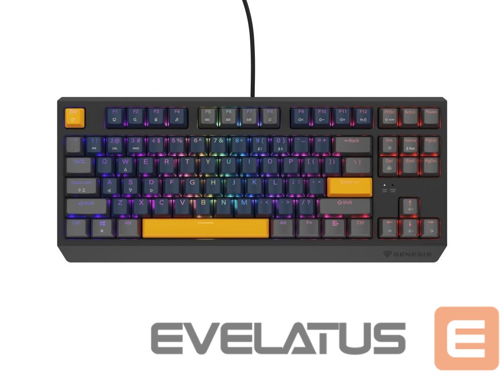 Computer keyboard Genesis THOR 230 | Mechanical Gaming Keyboard | Wired | US | Naval Blue Positive | USB Type-A | Outemu Panda