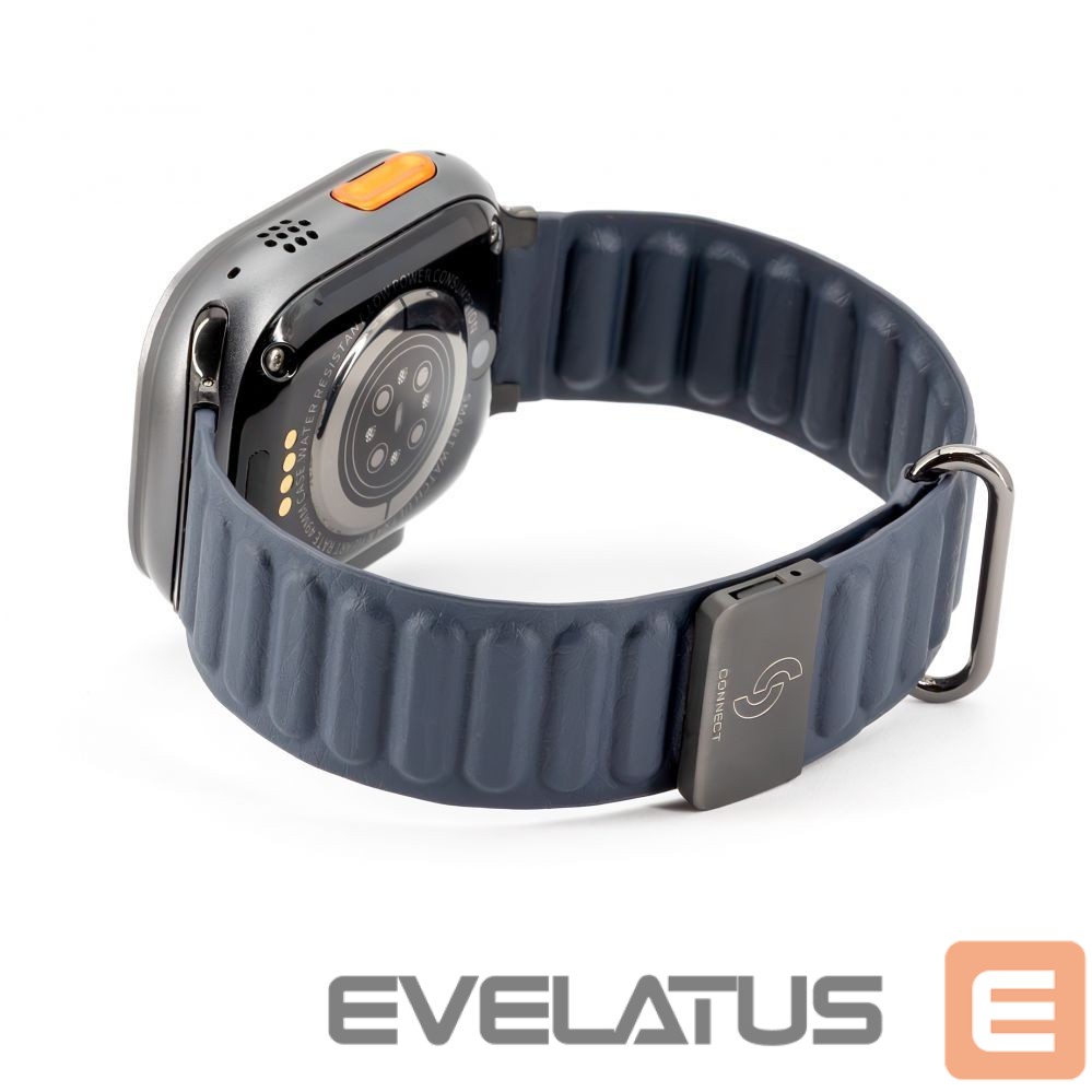 Strap Connect Watch 38/40/41mm cortical back buckle magnetic suction Watch Straps Indigo Blue