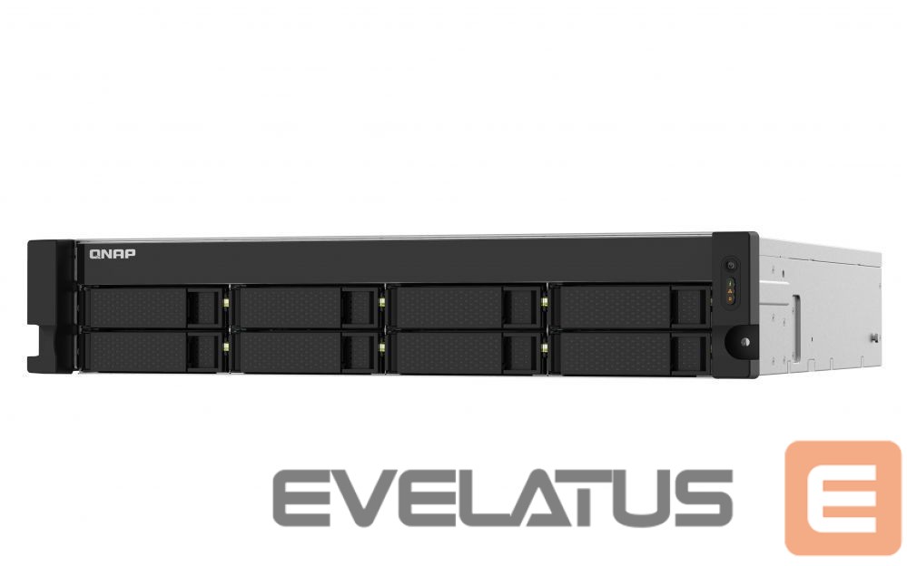 Flash drive QNAP 8-Bay NAS TS-832PXU-RP-4G Up to 8 HDD Hot-swap, AL324 ARM Cortex-A57 Quad-Core, Processor frequency 1.7 GHz, 4 GB, DDR4, 2x2.5GbE, 2x10GbE 4xUSB 3.2 Gen 1, 1xPCIe