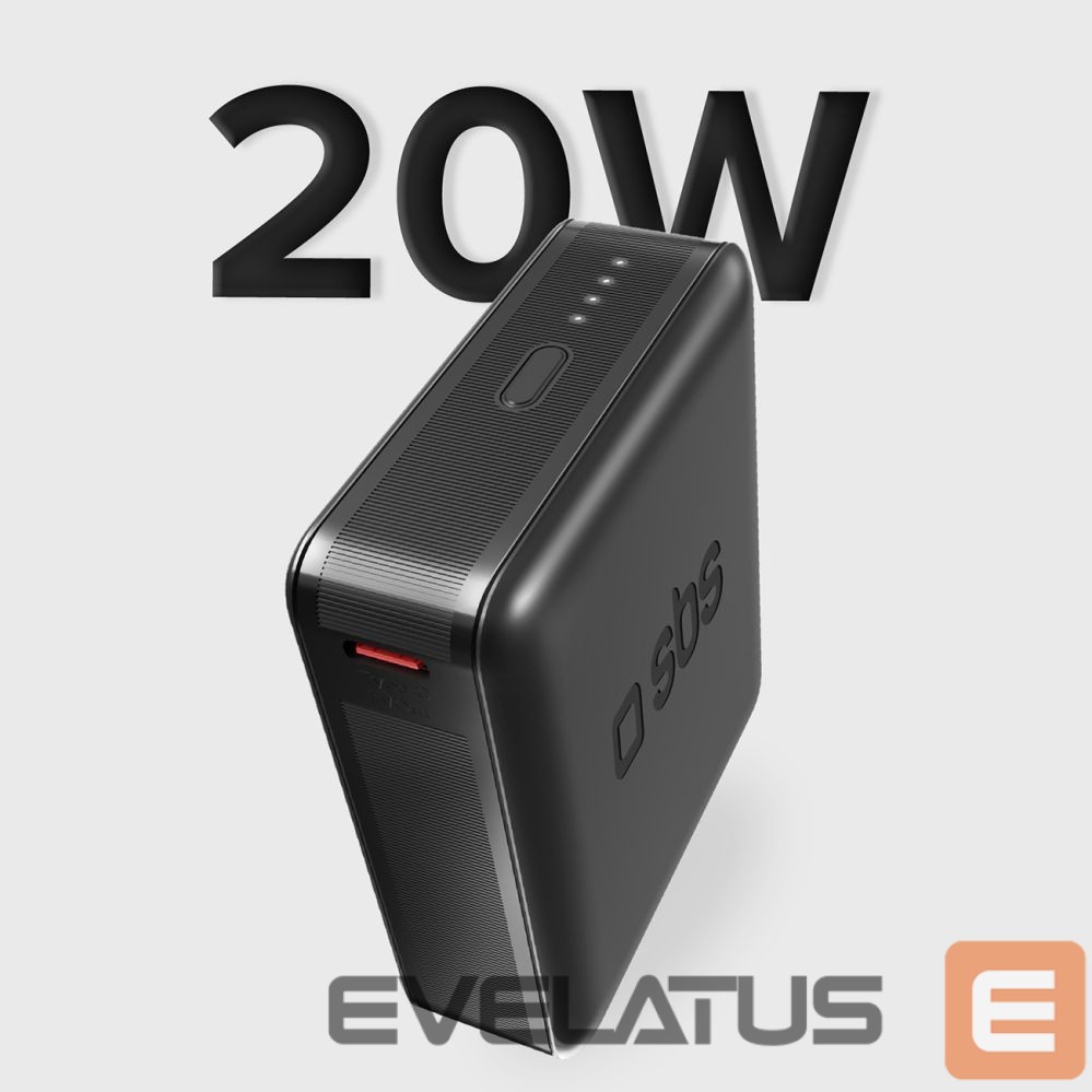 Power bank SBS Powerbank SBS TEBB10000HDPD20K 10000 mAh with Power Delivery - black