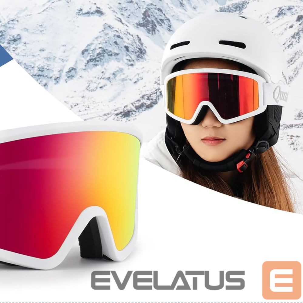 The others Qunature Qunature White Ski Goggles for Adults - White