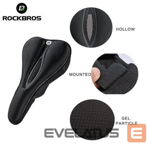 Bicycle accessory Rockbros Rockbros LF047-S silicone gel bicycle seat cover size M - black