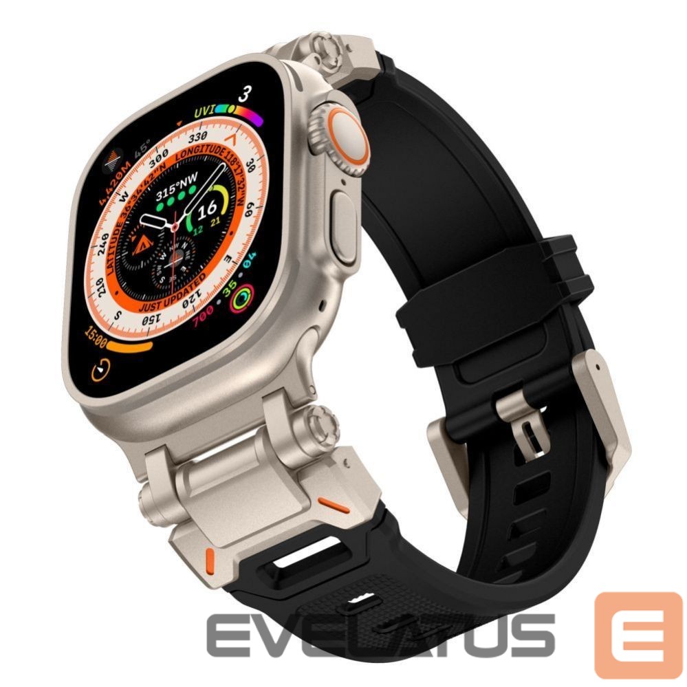 Strap Tech-Protect Tech-Protect Delta Pro Strap for Apple Watch 4 / 5 / 6 / 7 / 8 / 9 / SE / Ultra 1 / 2 (42/44/45/49 mm) - Black-Titanium
