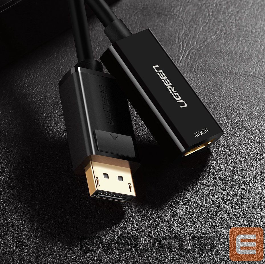 Cable Ugreen Cable from DisplayPort (Male) to HDMI (Female) (Unidirectional) 1080P 60Hz 12bit Black (40362)