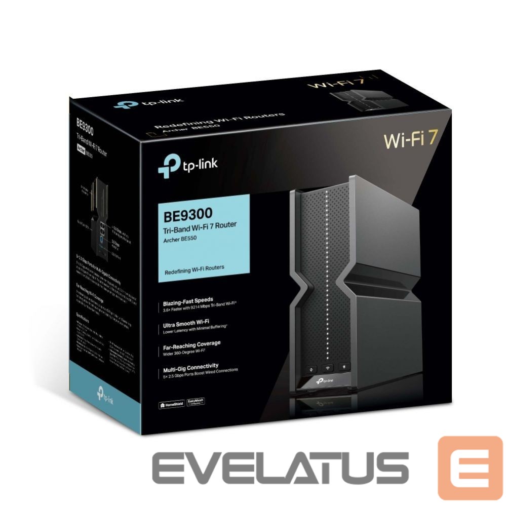 Routers TP-Link WRL ROUTER 9300MBPS WI-FI 7/TRI-BAND ARCHER BE550