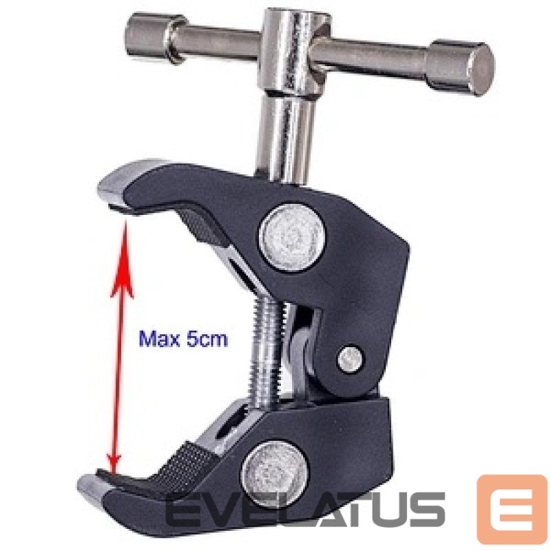 Camera accessory Hurtel Clamping bracket for mounting accessories with 1/4 and 3/8 inch screw