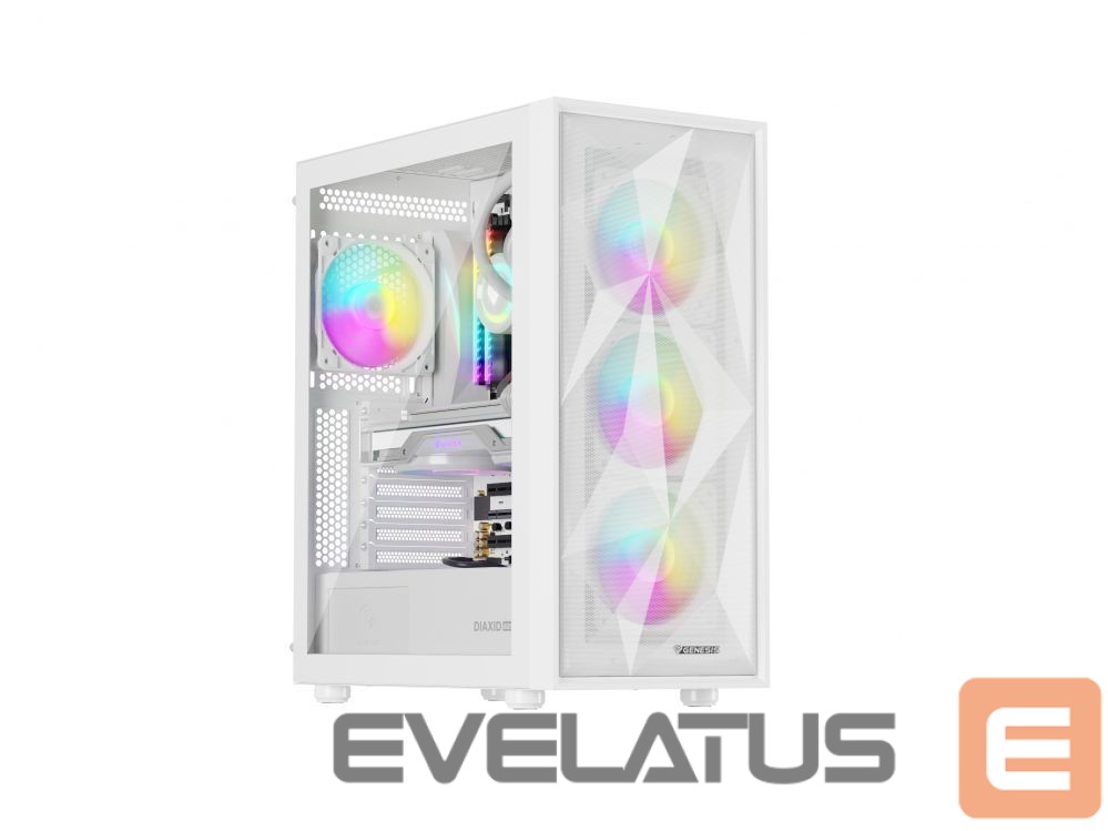 Computer components Natec NATEC Genesis PC Case Diaxid 605 white