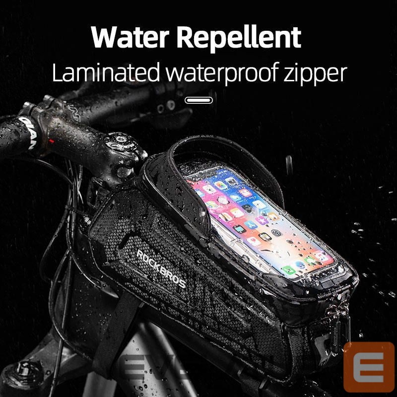 Bicycle accessory Rockbros Rockbros B68-1 armored bicycle bag with phone pocket 1.7l - black