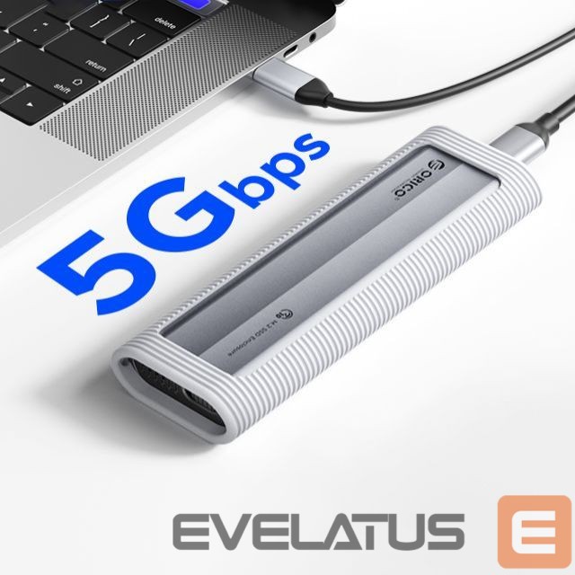 Other Computer Accessory Orico Orico AXM2-G2-V1 M.2 NVME USB-C/USB-A to USB-C 10Gb/s Disk Drive - Gray