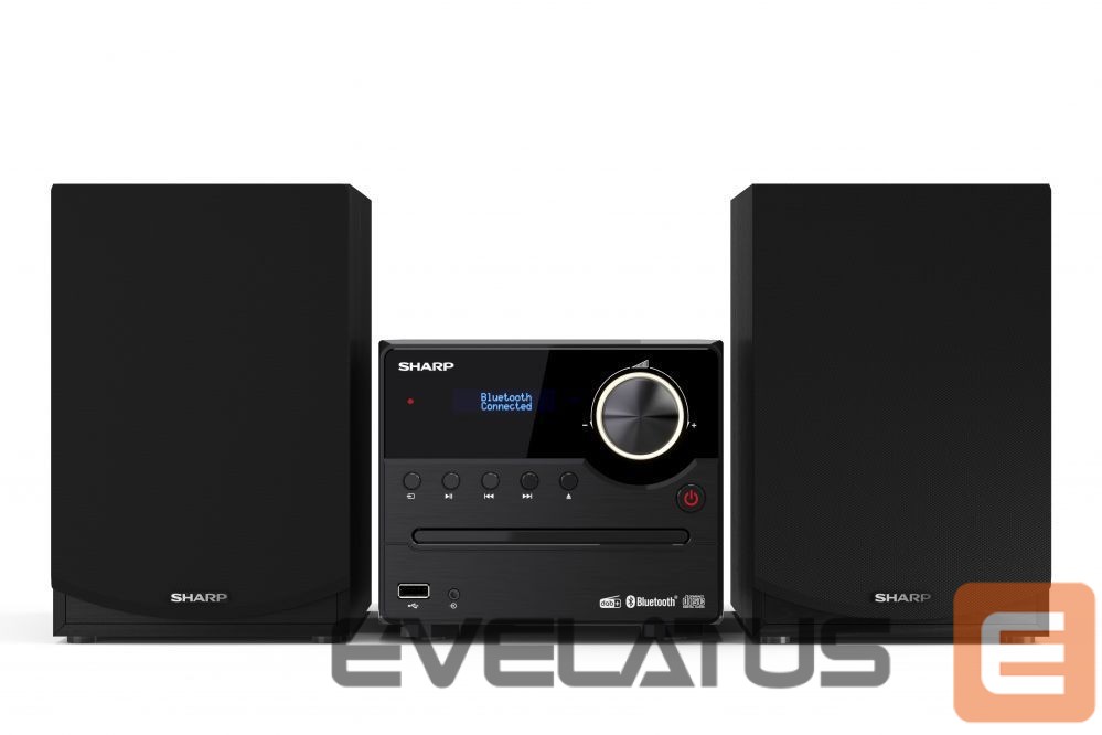 Interactive solution Sharp XL-B517D(BK) Hi-Fi Micro System, CD/FM/USB/Bluetooth v5.0, Aux-in, 45W, Black