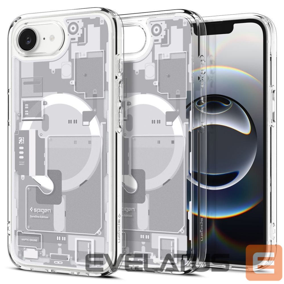 Back panel cover Spigen Spigen Ultra Hybrid MagSafe Case for iPhone 16e Zero One - White