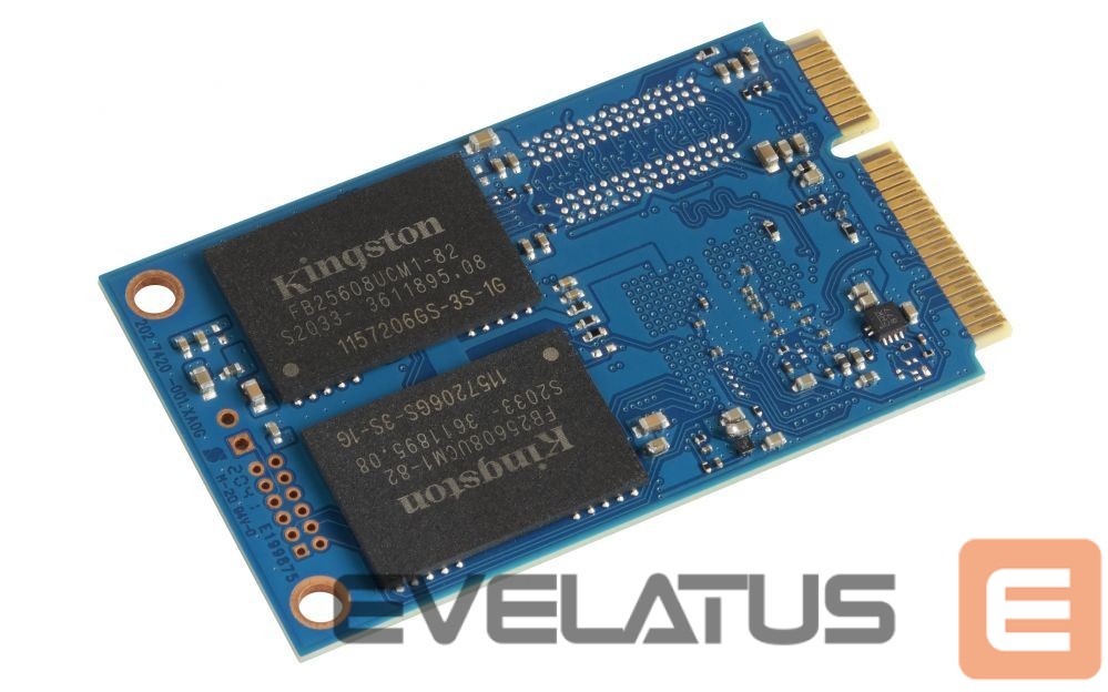 Hard drive SSD Kingston KC600 512 GB, SSD interface mSATA, Write speed 520 MB/s, Read speed 550 MB/s
