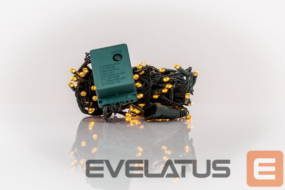 Lights for indoor use iLike N/A Ziemassvētku lampiņu virtene 100LED RS-111 7m. Yellow