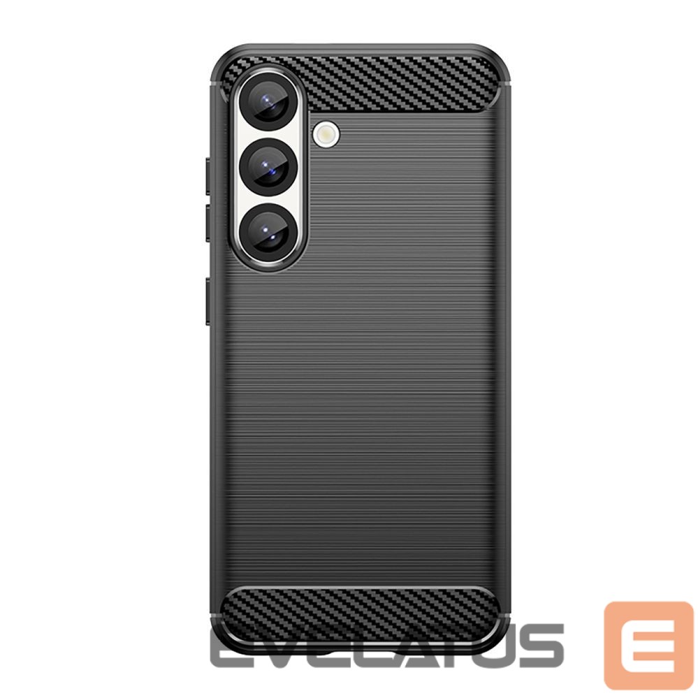 Back panel cover Hurtel Carbon Case for Samsung Galaxy S25 Edge - Black