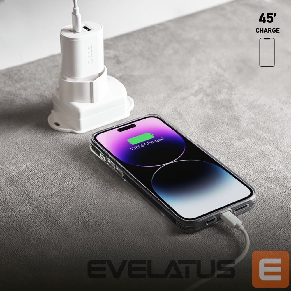 Adapter SBS SBS TETRPD20W 20W USB-A USB-C Wall Charger with Power Delivery - White