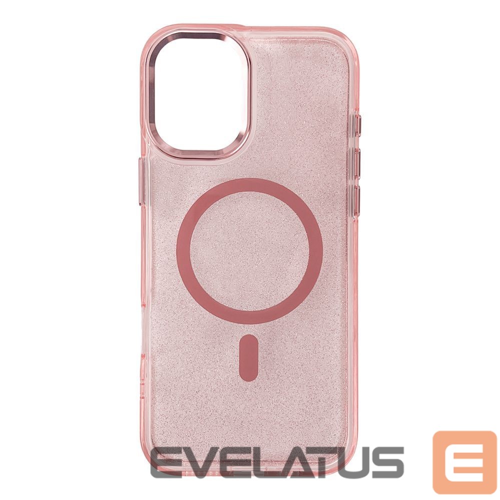 Back panel cover Wozinsky Wozinsky Glitter Case with Mag Safe for Samsung Galaxy S25 - Pink with Glitter