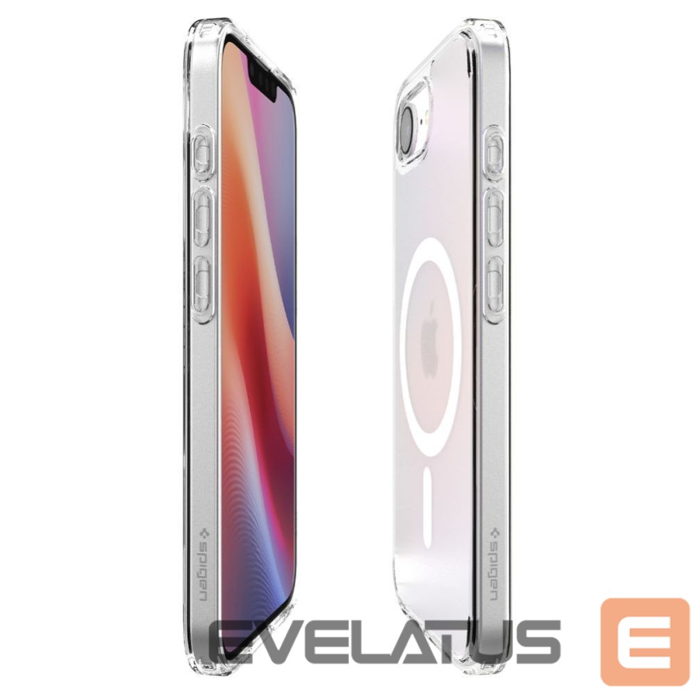 Back panel cover Spigen Spigen Ultra Hybrid MagSafe iPhone 16e Case - White, Translucent