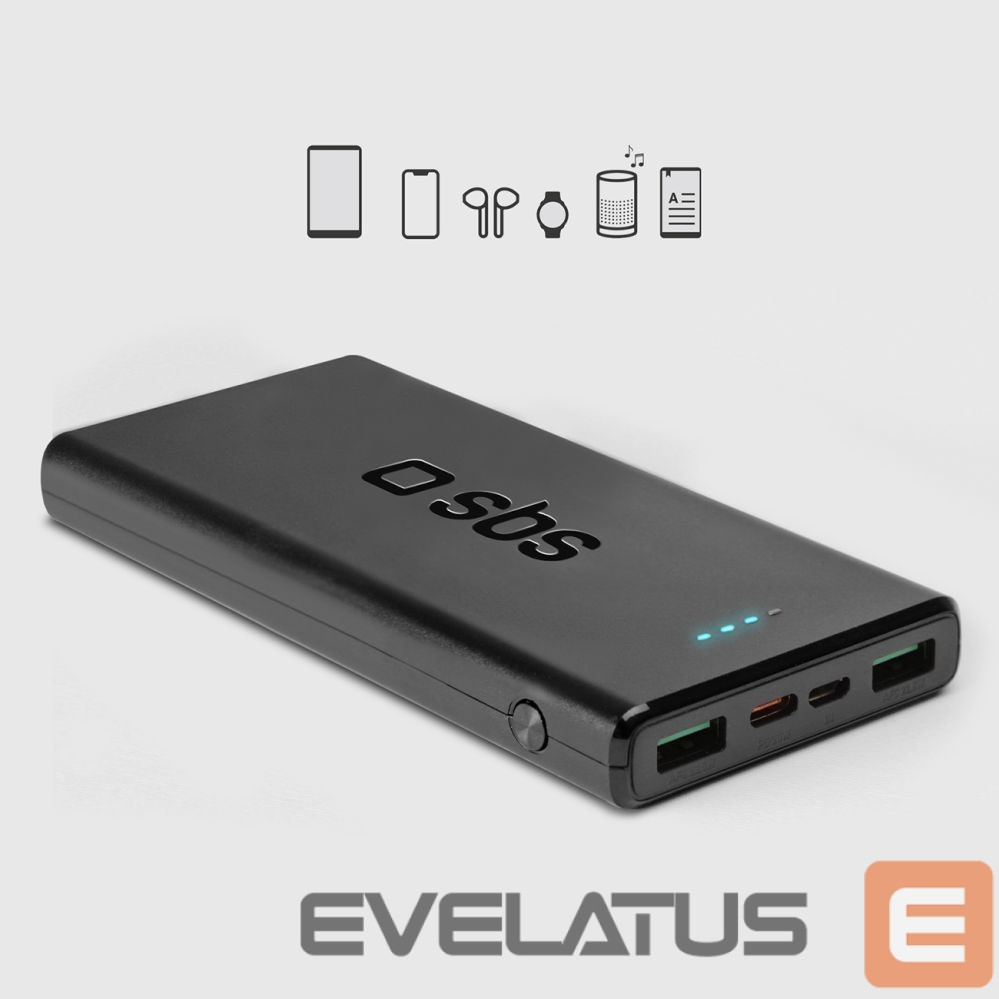 Power bank SBS Powerbank SBS TTBB10000FASTPD20K 10000 mAh 20W with Power Delivery - black