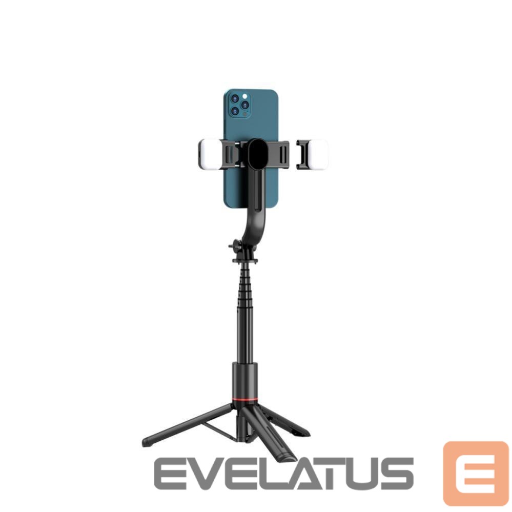 Camera accessory Tech-Protect Tech-Protect L05S Bluetooth Selfie Stick with Tripod up to 105cm with LED Light - Black