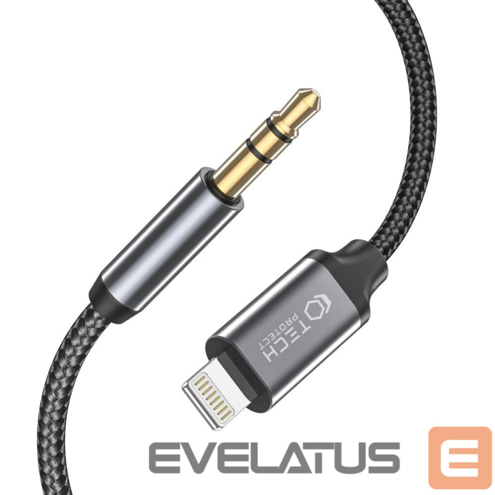 Cable Tech-Protect Lightning (male) || mini jack 3.5 mm (male)