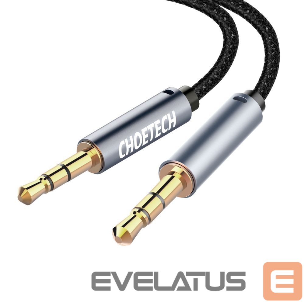 Cable Choetech Choetech AUX002 cable mini jack 3.5mm (male) / mini jack 3.5mm (male) 1.2m - black