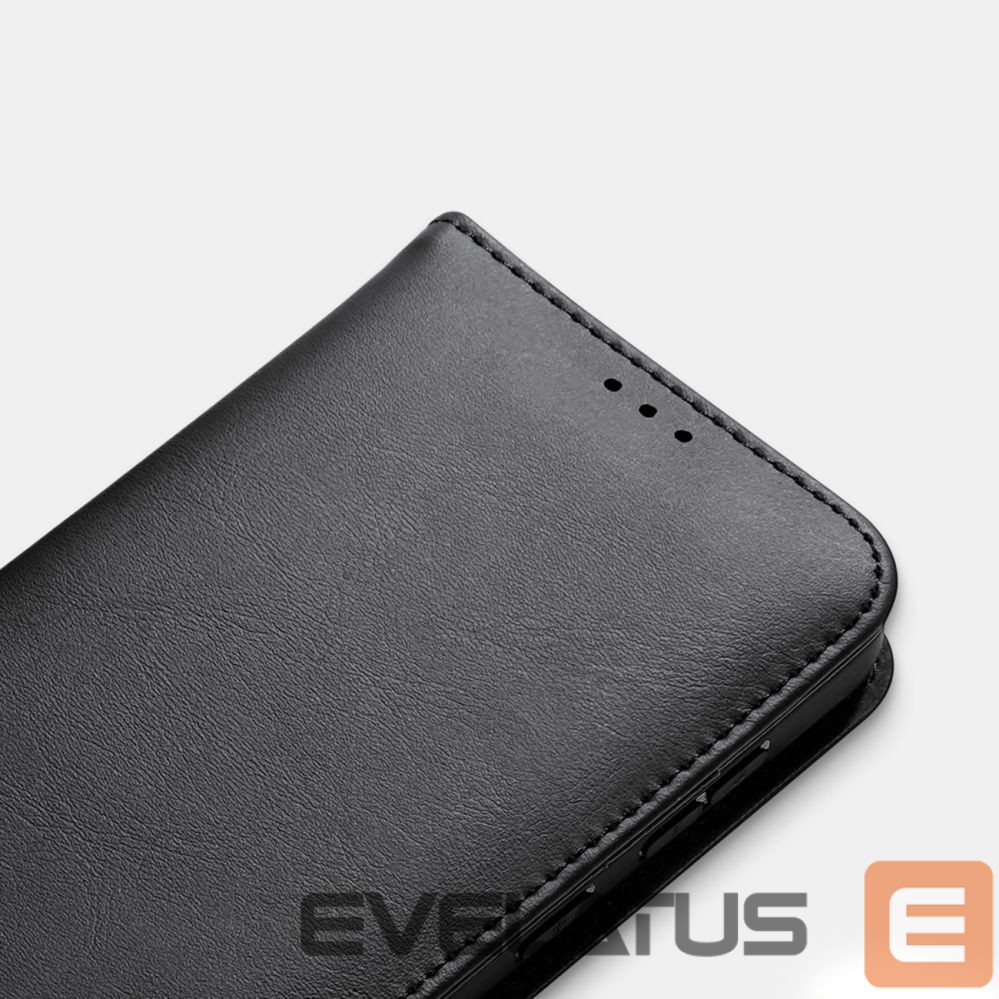 Back panel cover Dux Ducis Dux Ducis Hivo Samsung Galaxy S25 Edge Case with Flip and RFID Protection - Black