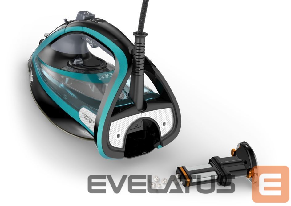 Iron TEFAL | Ultimate Pure FV9844E0 | Steam Iron | 3200 W | Water tank capacity 350 ml | Continuous steam 60 g/min | Steam boost performance 250 g/min | Blue/Black