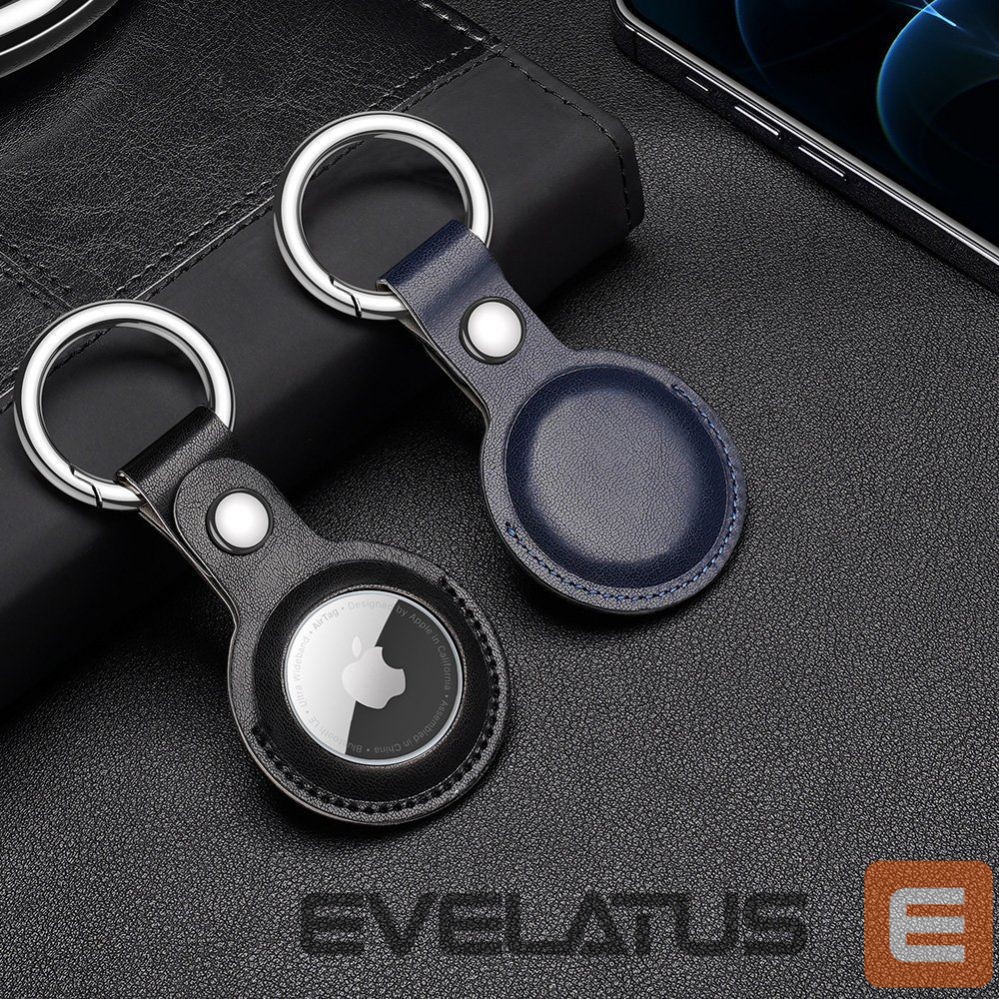 Smart tag accessories Dux Ducis - Dux Ducis 4pcs set Silicone flexible cover keychain loop case for Apple AirTag (Black / Green / Pink / Blue)