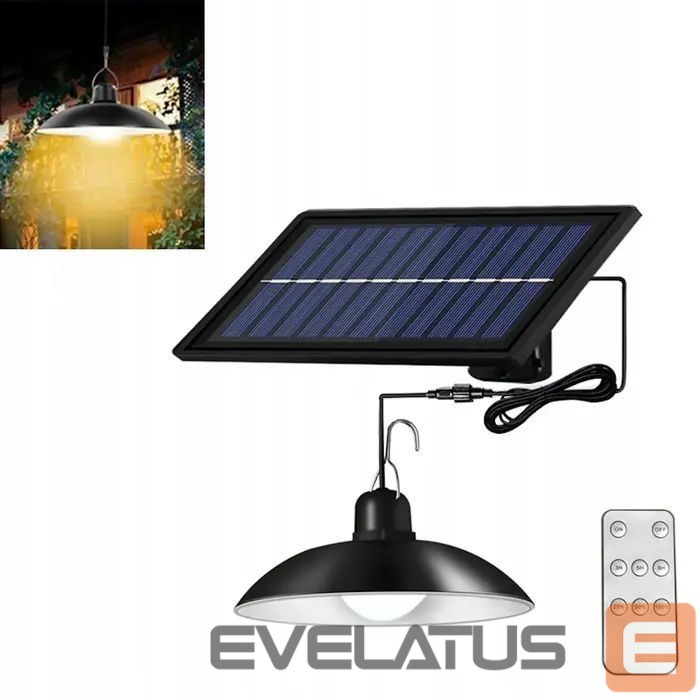 LED Flashlight Elight Garden Decor Solar IP65 LED Solo hanging Lamp (14.8x6.4cm) with dark sensor & remote