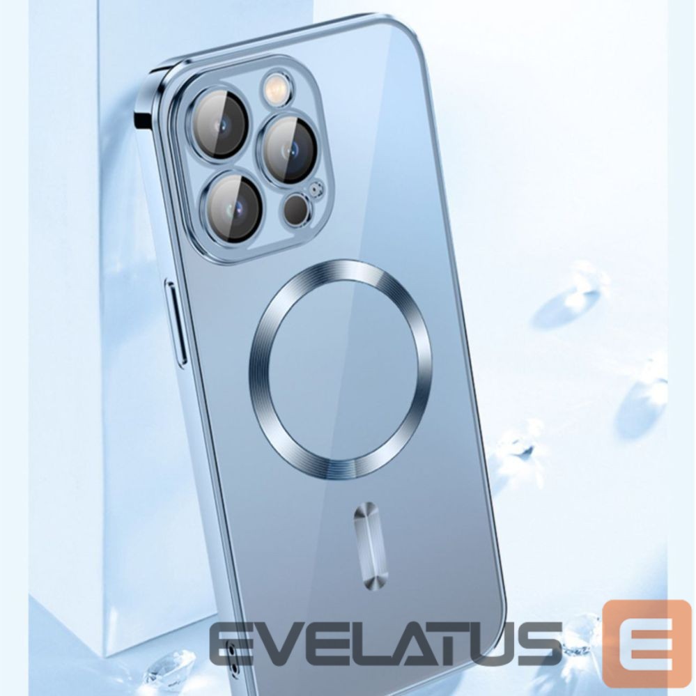 Back panel cover Wozinsky Wozinsky Electroplated Magsafe case for Samsung Galaxy S24 FE - silver