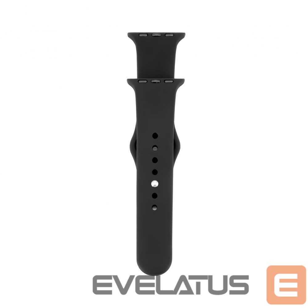 Strap Connect Watch 38/40/41mm Silicone Loop Watch Strap (110mm S/M) Black