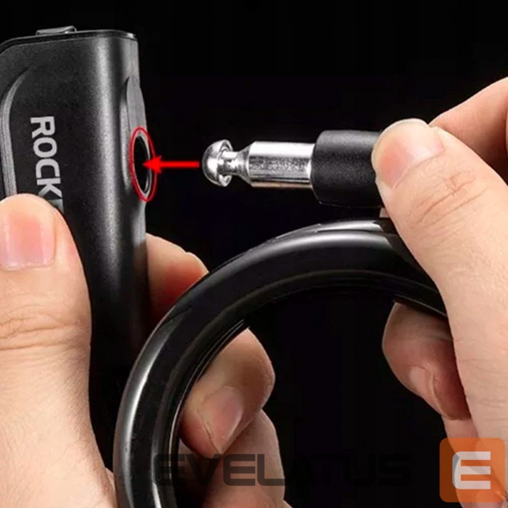 Bicycle accessory Rockbros Rockbros RKS515-BK bicycle lock with 1.1 m key - black