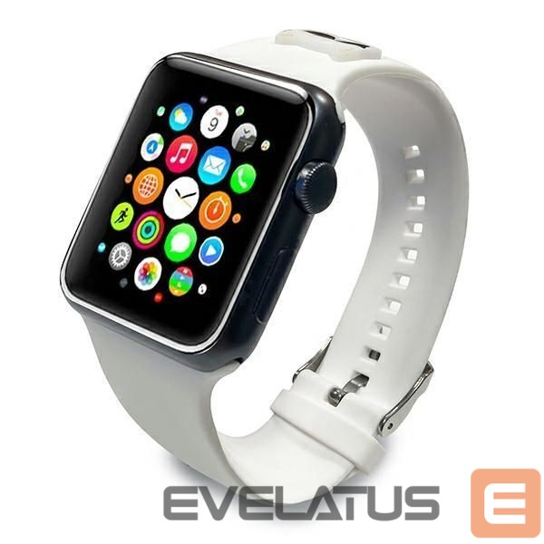 Back panel cover Karl Lagerfeld Karl Lagerfeld Silicone Choupette Heads Strap for Apple Watch 38/40/41mm - White