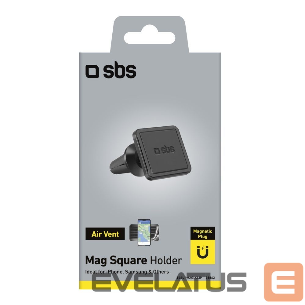 Auto holder SBS Magnetic smartphone holder SBS TESUPMAGLCLIP - black