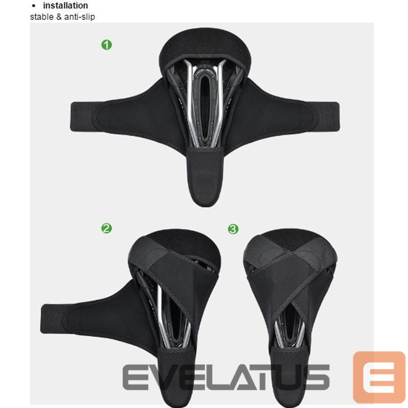 Bicycle accessory Rockbros Rockbros LF047-S silicone gel bicycle seat cover size M - black
