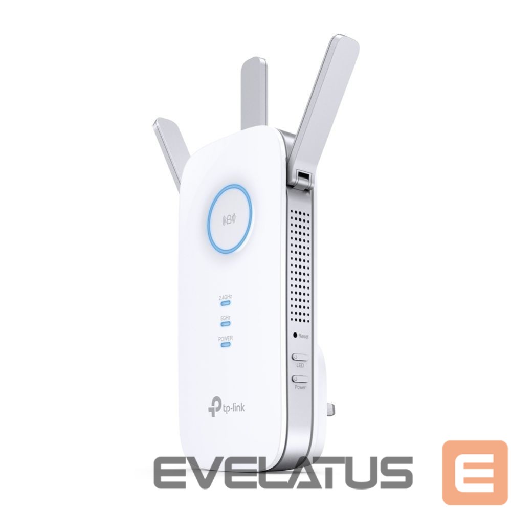 Routers TP-Link AC1900 Wi-Fi Range Extender RE550 802.11ac, 2GHz/5GHz, 600+1300 Mbit/s, 10/100/1000 Mbit/s, Ethernet LAN (RJ-45) ports 1, no PoE, Antenna type 3xExternal
