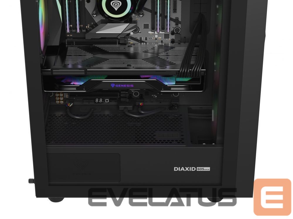 Computer components Natec NATEC Genesis PC Case Diaxid 605 black