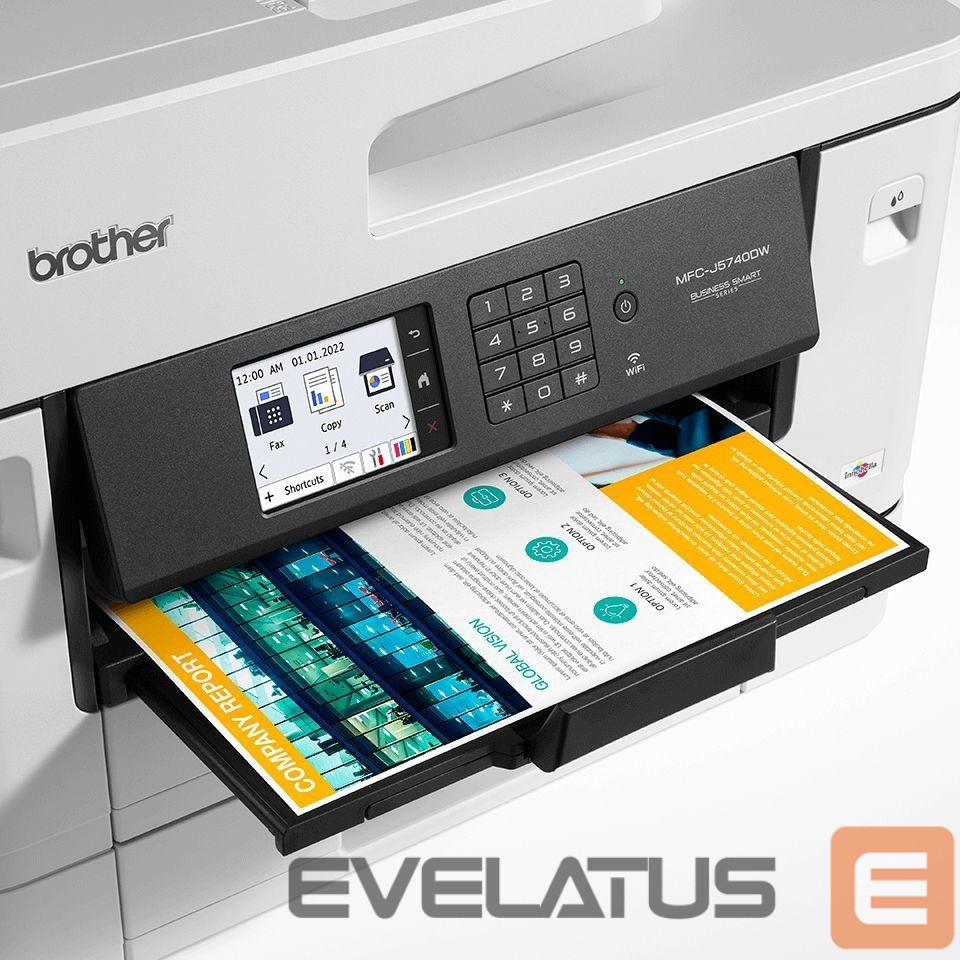 Printer Brother All-in-one printer MFC-J5740DW Colour, Inkjet, 4-in-1, A3, Wi-Fi