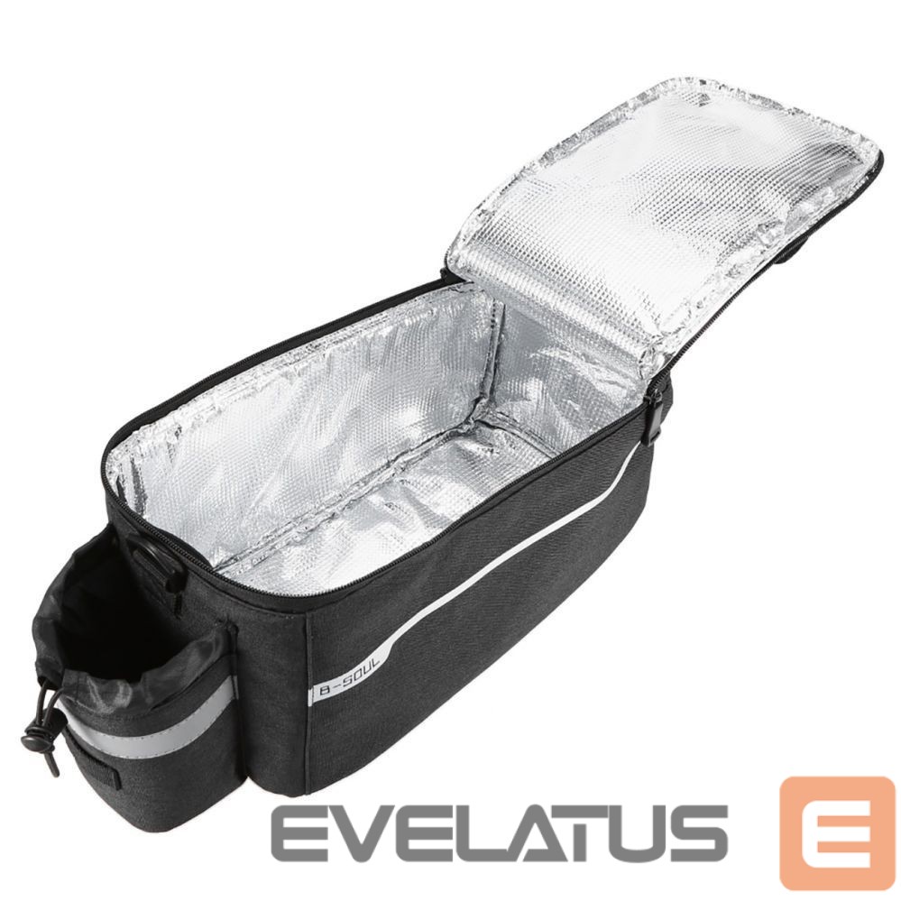 Bicycle accessory Hurtel WYA26Y0S Thermal Bike Pannier Bag with Shoulder Strap - Black