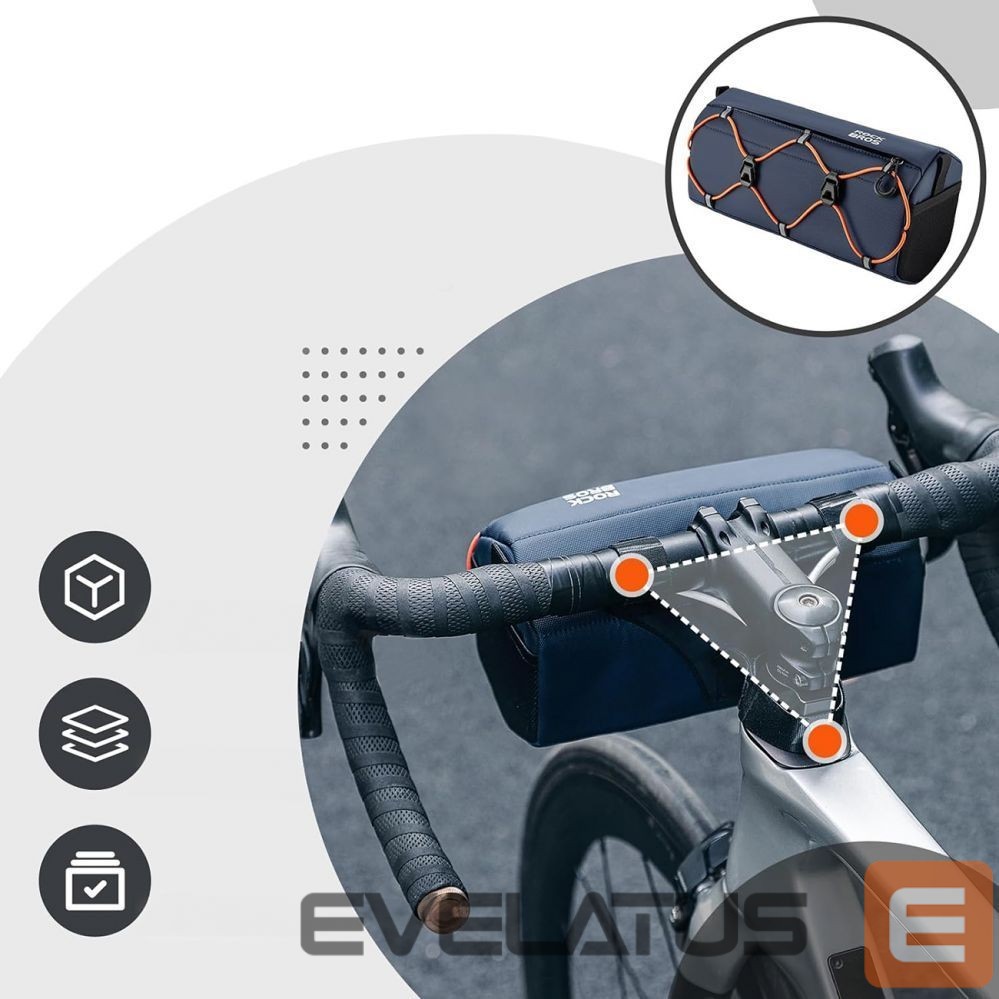 Bicycle accessory Rockbros Rockbros 30110054002 bicycle handlebar bag 2.2 l - blue