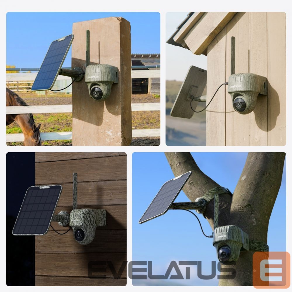 Webcam Reolink Hunting Camera with Solar Panel Go Series G450 PTZ 8 MP Fixed Micro SD, Max. 128 GB